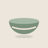 Sage green ceramic bowl