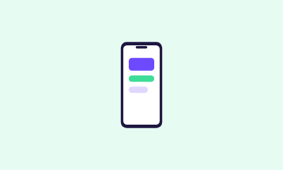 Phone with a page layout icon
